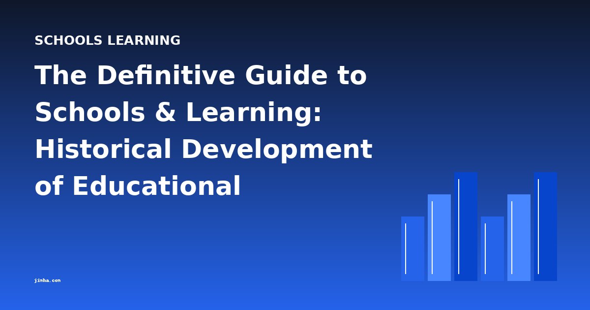 The Definitive Guide to Schools & Learning: Historical Development of Educational Literature
