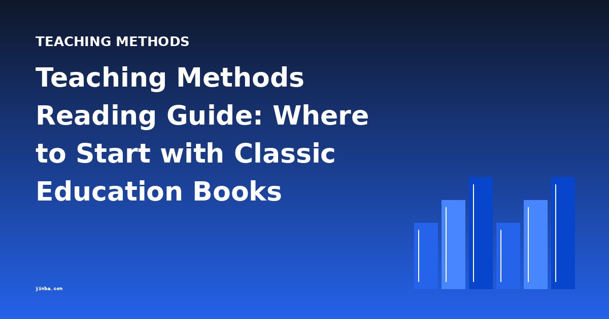 Teaching Methods Reading Guide: Where to Start with Classic Education Books