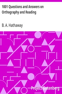 Cover of 1001 Questions and Answers on Orthography and Reading — Story, Setting & Ideas