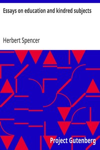 Cover of Essays on education and kindred subjects — Story, Setting & Ideas