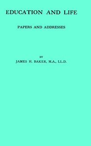 Cover of Education and life — Key Ideas to Explore